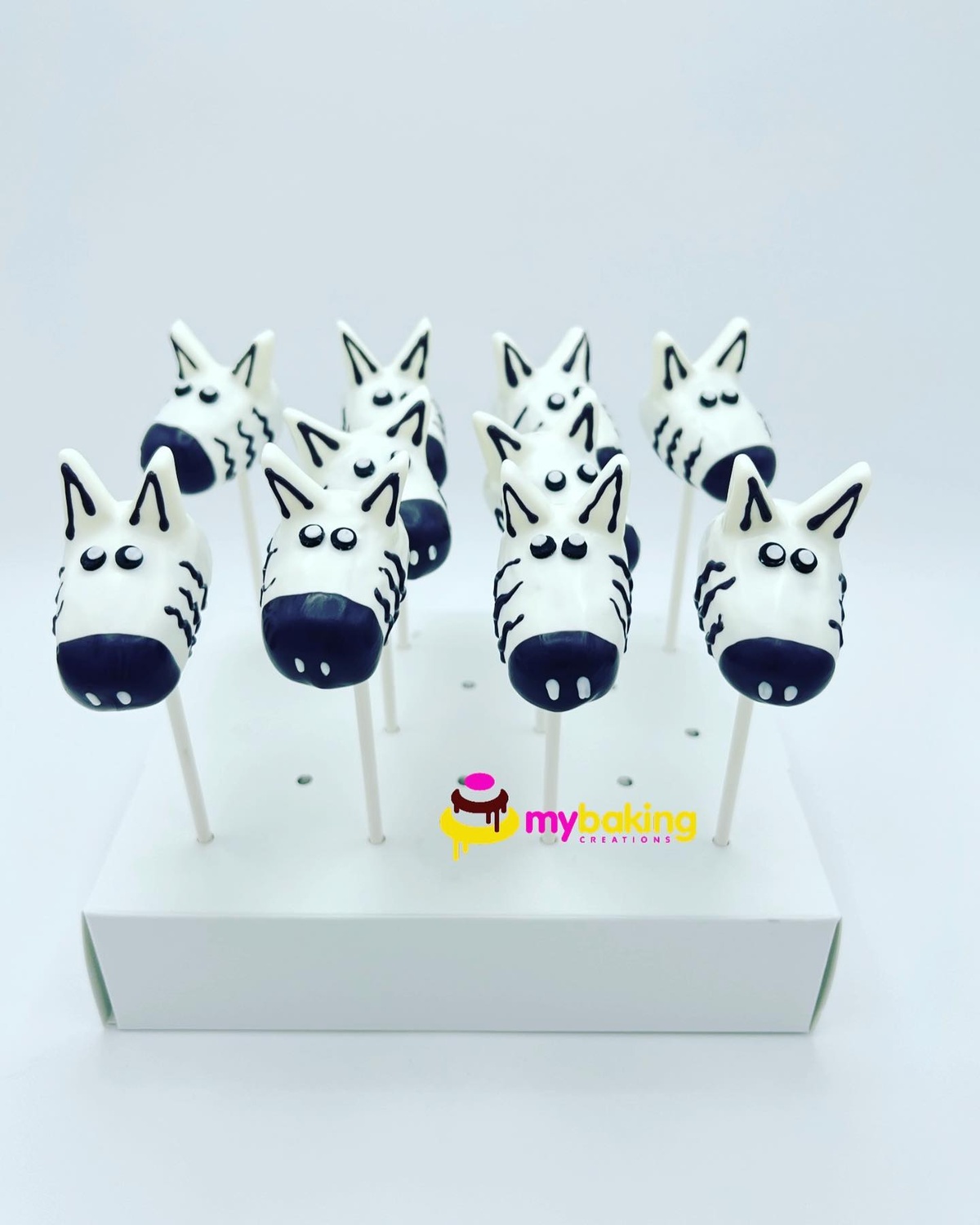 Custom zebra animal print cake pops San Francisco bakery